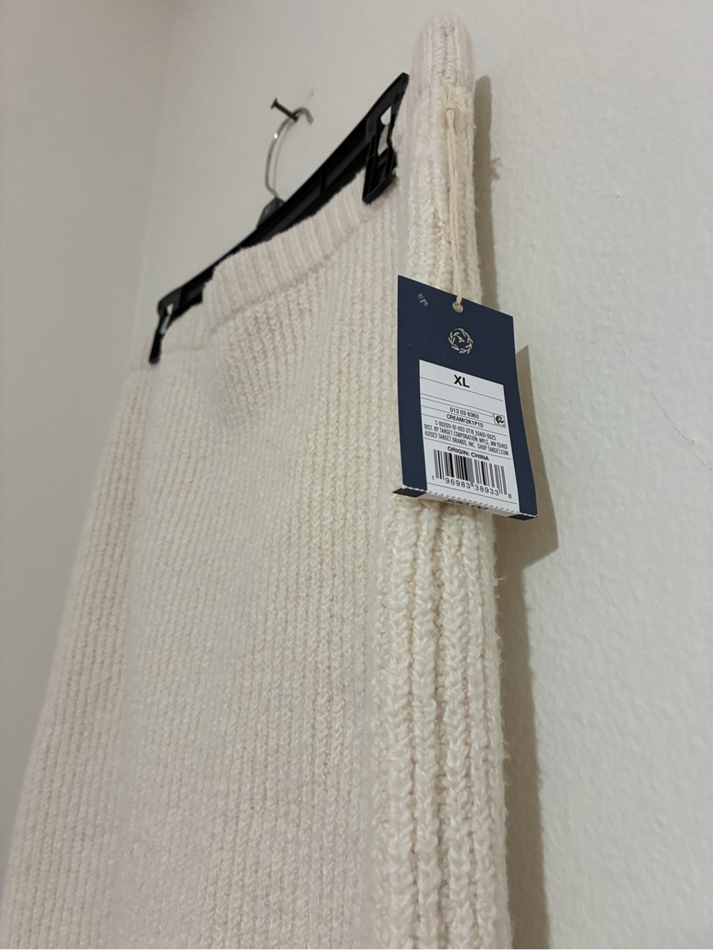 Universal Thread Cream Ribbed Knit Mini Skirt - Picture 3 of 6